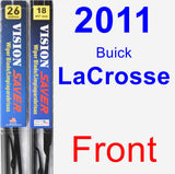 Front Wiper Blade Pack for 2011 Buick LaCrosse - Vision Saver