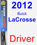 Driver Wiper Blade for 2012 Buick LaCrosse - Vision Saver
