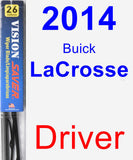 Driver Wiper Blade for 2014 Buick LaCrosse - Vision Saver