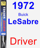 Driver Wiper Blade for 1972 Buick LeSabre - Vision Saver