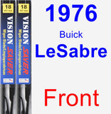 Front Wiper Blade Pack for 1976 Buick LeSabre - Vision Saver