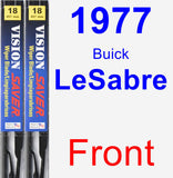 Front Wiper Blade Pack for 1977 Buick LeSabre - Vision Saver