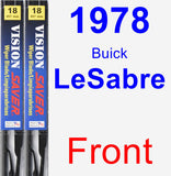 Front Wiper Blade Pack for 1978 Buick LeSabre - Vision Saver