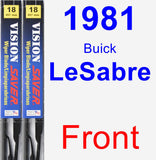 Front Wiper Blade Pack for 1981 Buick LeSabre - Vision Saver