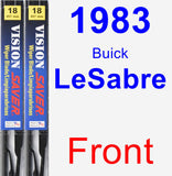 Front Wiper Blade Pack for 1983 Buick LeSabre - Vision Saver
