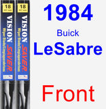 Front Wiper Blade Pack for 1984 Buick LeSabre - Vision Saver