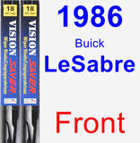 Front Wiper Blade Pack for 1986 Buick LeSabre - Vision Saver