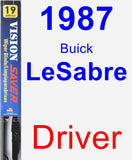 Driver Wiper Blade for 1987 Buick LeSabre - Vision Saver