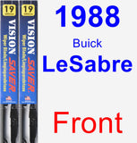 Front Wiper Blade Pack for 1988 Buick LeSabre - Vision Saver