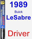 Driver Wiper Blade for 1989 Buick LeSabre - Vision Saver