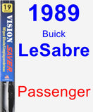 Passenger Wiper Blade for 1989 Buick LeSabre - Vision Saver