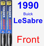 Front Wiper Blade Pack for 1990 Buick LeSabre - Vision Saver