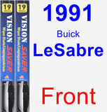 Front Wiper Blade Pack for 1991 Buick LeSabre - Vision Saver