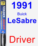 Driver Wiper Blade for 1991 Buick LeSabre - Vision Saver