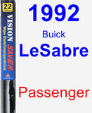 Passenger Wiper Blade for 1992 Buick LeSabre - Vision Saver