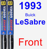 Front Wiper Blade Pack for 1993 Buick LeSabre - Vision Saver