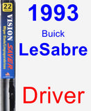 Driver Wiper Blade for 1993 Buick LeSabre - Vision Saver