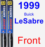 Front Wiper Blade Pack for 1999 Buick LeSabre - Vision Saver