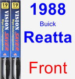 Front Wiper Blade Pack for 1988 Buick Reatta - Vision Saver