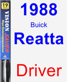 Driver Wiper Blade for 1988 Buick Reatta - Vision Saver