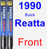 Front Wiper Blade Pack for 1990 Buick Reatta - Vision Saver