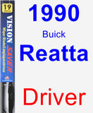 Driver Wiper Blade for 1990 Buick Reatta - Vision Saver