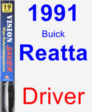 Driver Wiper Blade for 1991 Buick Reatta - Vision Saver
