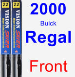 Front Wiper Blade Pack for 2000 Buick Regal - Vision Saver