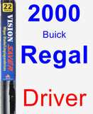 Driver Wiper Blade for 2000 Buick Regal - Vision Saver