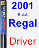 Driver Wiper Blade for 2001 Buick Regal - Vision Saver