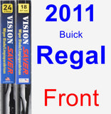 Front Wiper Blade Pack for 2011 Buick Regal - Vision Saver