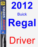 Driver Wiper Blade for 2012 Buick Regal - Vision Saver