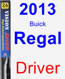 Driver Wiper Blade for 2013 Buick Regal - Vision Saver