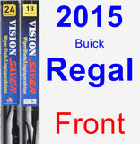 Front Wiper Blade Pack for 2015 Buick Regal - Vision Saver