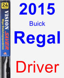 Driver Wiper Blade for 2015 Buick Regal - Vision Saver