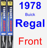 Front Wiper Blade Pack for 1978 Buick Regal - Vision Saver