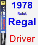 Driver Wiper Blade for 1978 Buick Regal - Vision Saver