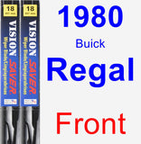 Front Wiper Blade Pack for 1980 Buick Regal - Vision Saver