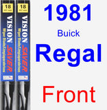 Front Wiper Blade Pack for 1981 Buick Regal - Vision Saver