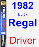 Driver Wiper Blade for 1982 Buick Regal - Vision Saver