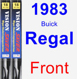 Front Wiper Blade Pack for 1983 Buick Regal - Vision Saver