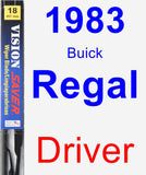 Driver Wiper Blade for 1983 Buick Regal - Vision Saver