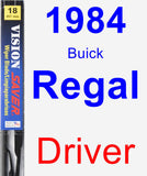 Driver Wiper Blade for 1984 Buick Regal - Vision Saver