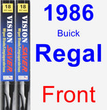Front Wiper Blade Pack for 1986 Buick Regal - Vision Saver