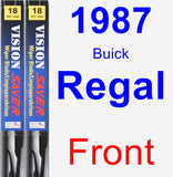 Front Wiper Blade Pack for 1987 Buick Regal - Vision Saver