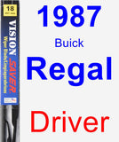 Driver Wiper Blade for 1987 Buick Regal - Vision Saver