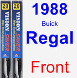 Front Wiper Blade Pack for 1988 Buick Regal - Vision Saver