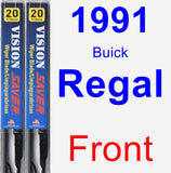 Front Wiper Blade Pack for 1991 Buick Regal - Vision Saver