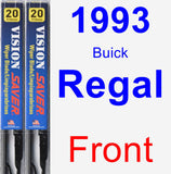 Front Wiper Blade Pack for 1993 Buick Regal - Vision Saver