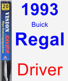 Driver Wiper Blade for 1993 Buick Regal - Vision Saver